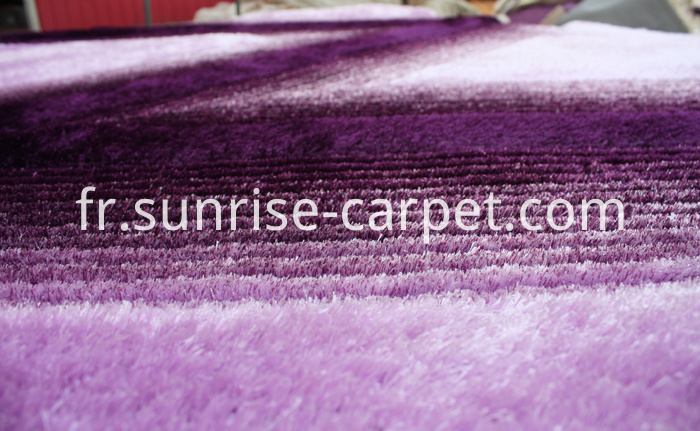 Silk 3D & 4D Tapis Shaggy Violet Silk 3D &4D Shaggy Rug Purple
